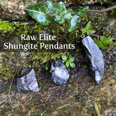 Elite raw Shungite Pendants